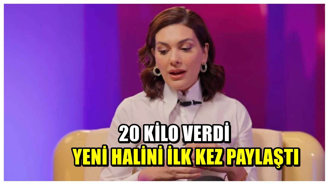 4 ayda 20 kilo veren oyuncu Bergüzar Korel yeni halini paylaştı