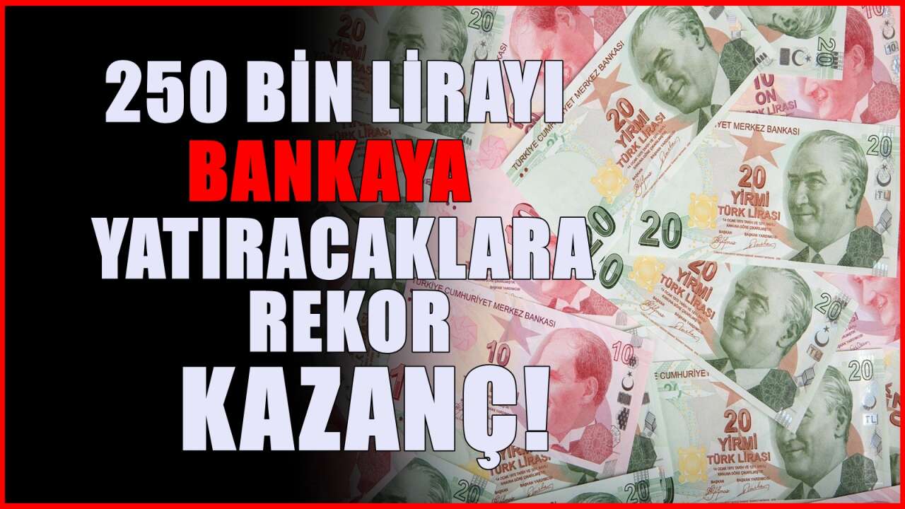 Bankaya 250 bin TL koyan artık ne kadar faiz kazanacak belli oldu
